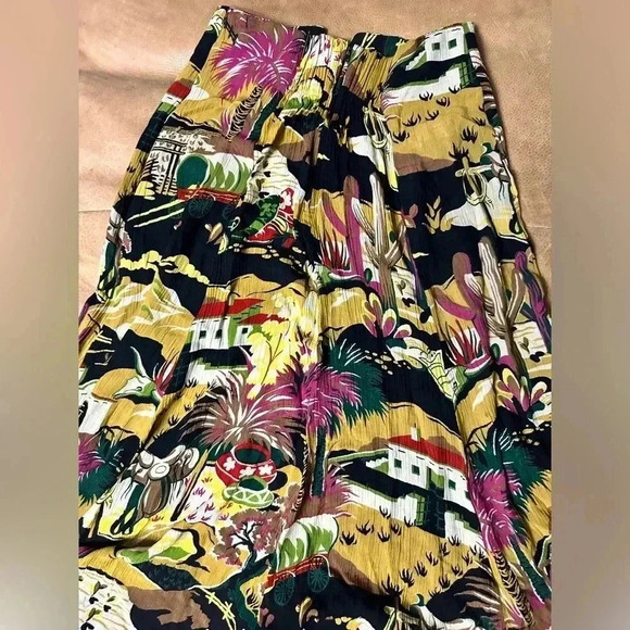 Vintage City Clothing Co Southwest Print Midi Skirt Size Small - Picture 12 of 12